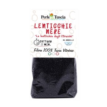 Lenticchia Nera degli Etruschi 400 gr Perle della Tuscia