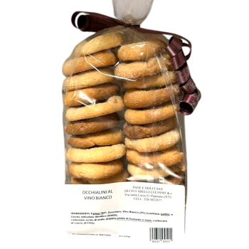 Occhialini al vino bianco 250 gr. Pane e Dolci