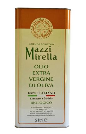 Olio Extravergine di Oliva Biologico 5 lt Azienda Agricola Mazzi Mirella