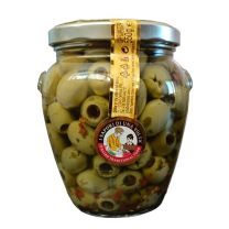 Olive denocciolate piccanti in olio 550 gr. Dilillo